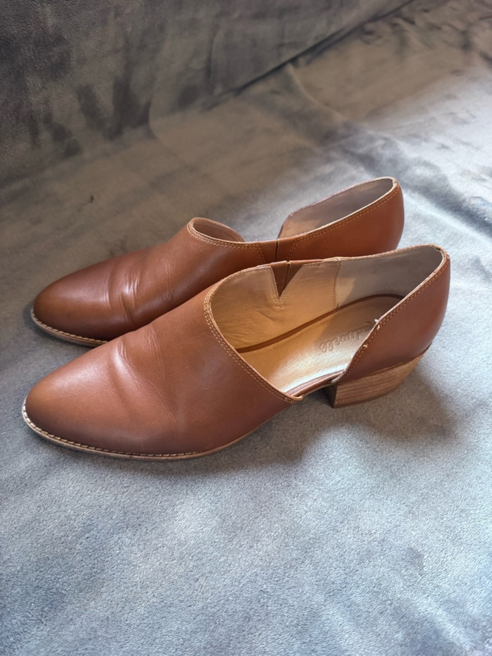 Madewell The Lucie Shoe Brown Leather Low Heel Loafers